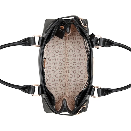 Bolso Satchel Guess Factory Negro para Mujer