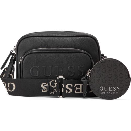 Bolso Crossbody Guess Factory Negro para Mujer