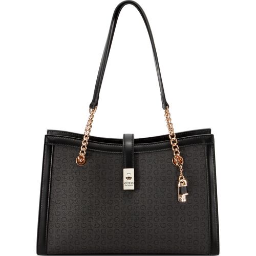 Bolso Satchel Guess Factory Negro para Mujer