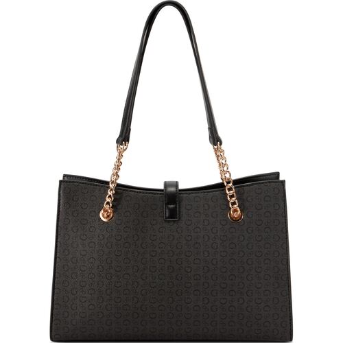 Bolso Satchel Guess Factory Negro para Mujer