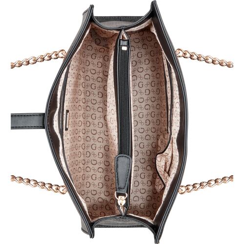 Bolso Satchel Guess Factory Negro para Mujer