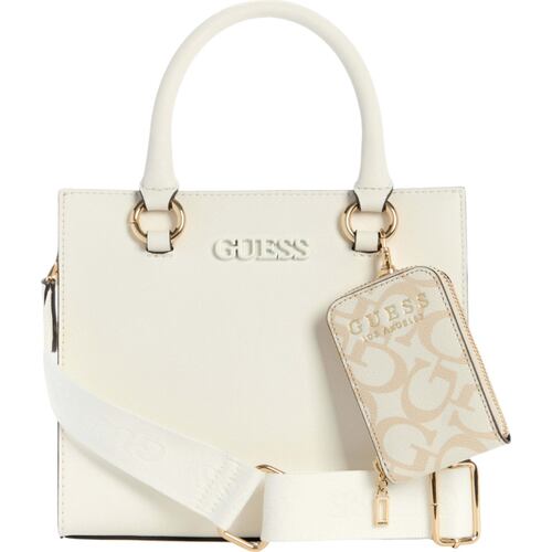 Bolsa Satchel Guess Color Beige Claro para Mujer