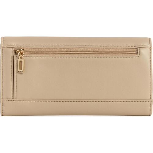 Cartera Slim Clutch Guess Color Café Claro para Mujer