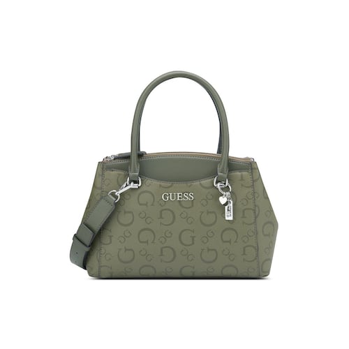 Bolsa Satchel Guess Color Verde Olivo para Mujer