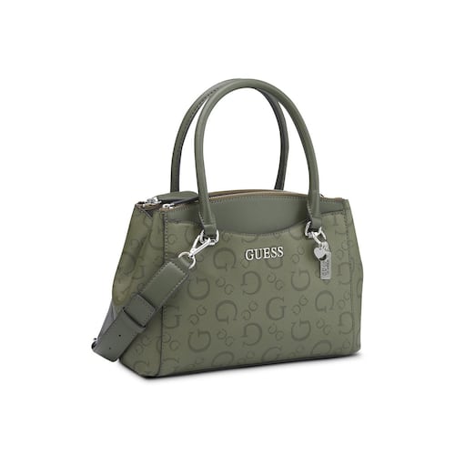 Bolsa Satchel Guess Color Verde Olivo para Mujer