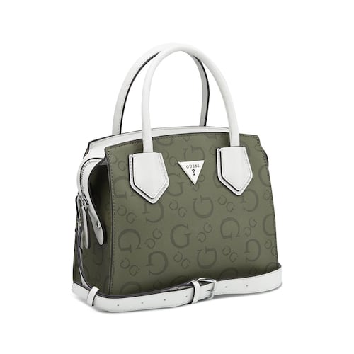 Bolsa Satchel Guess Color Verde Olivo para Mujer