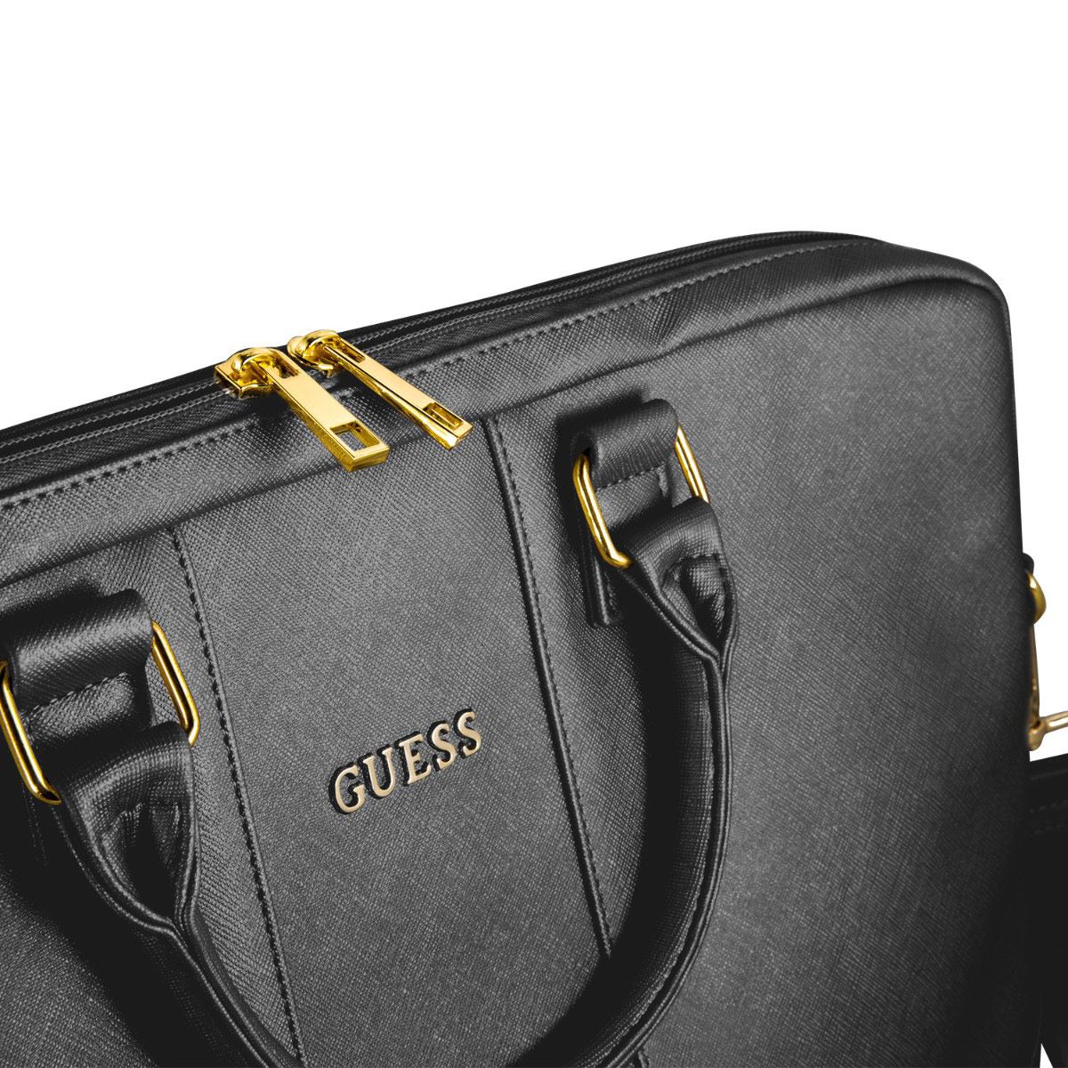 Bolso Portalaptop Negro Guess