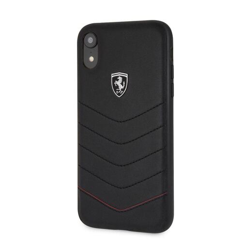 Funda para Celular Piel Negro Arrow iPhone XR Ferrari