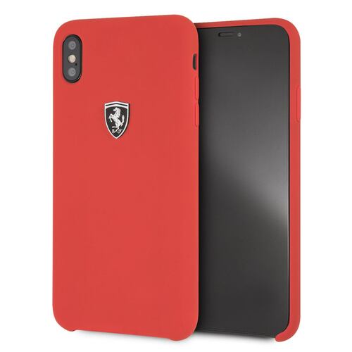 Funda para Celular Silicón Rojo iPhone XS Max Ferrari