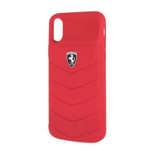 Funda con Batería 3600MHA para iPhone X Roja Ferrari