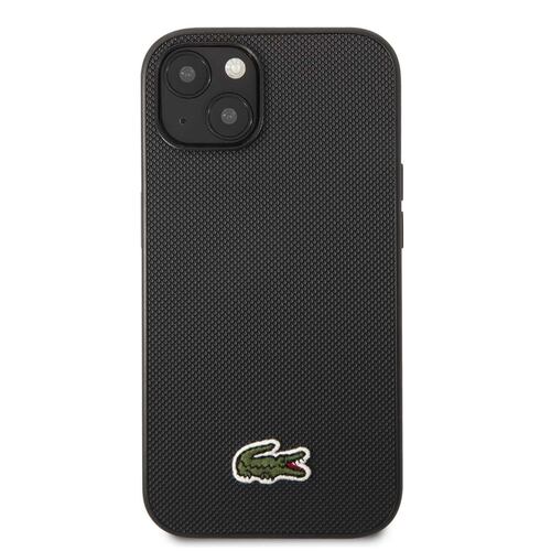 Funda Lacoste iphone 14  color negro tejido