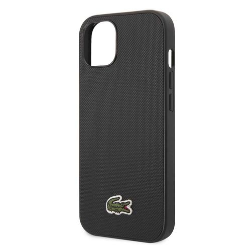 Funda Lacoste iphone 14  color negro tejido