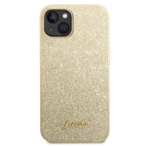 Funda Iphone 14 Glitter Flakes dorada