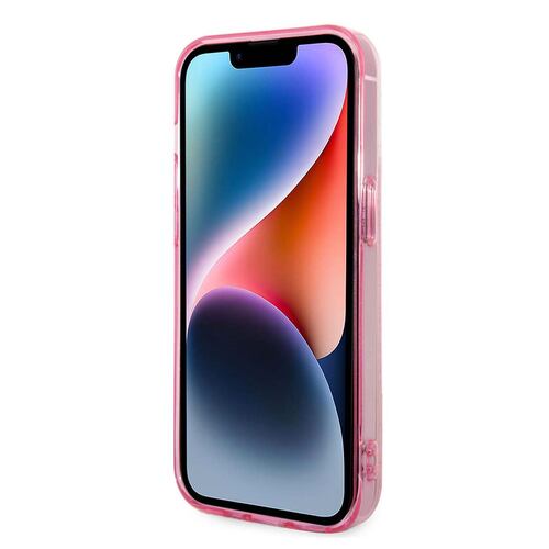 Funda Lacoste iphone 14 pro color rosa