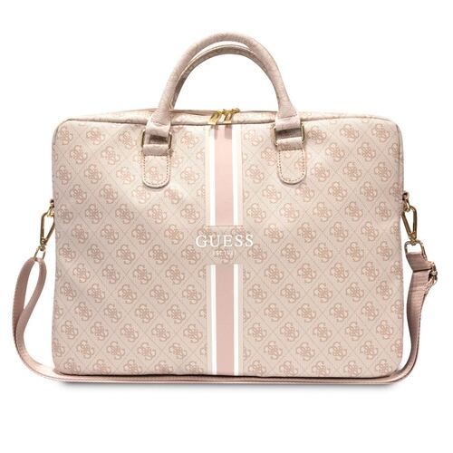 Portalaptop Guess stripes rosa 16"