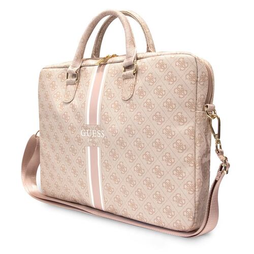 Portalaptop Guess stripes rosa 16"