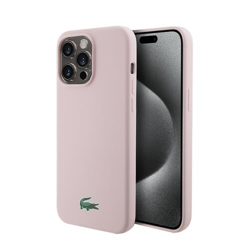 Funda Para iPhone 15 Pro Max Con Magsafe Lacoste Rosa