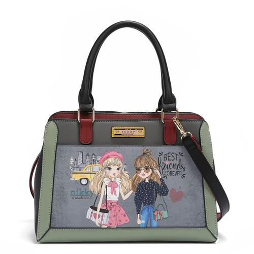 Bolso Tipo Satchel Nikky Nk12515 Friends Looks Alike