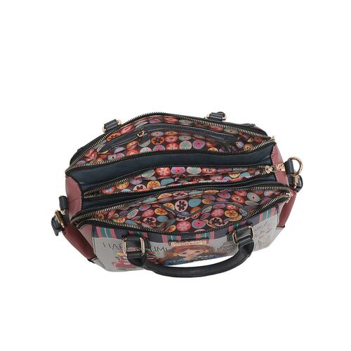 Bolso Boston para Mujer Cafe Good Time Happy Time Nikky
