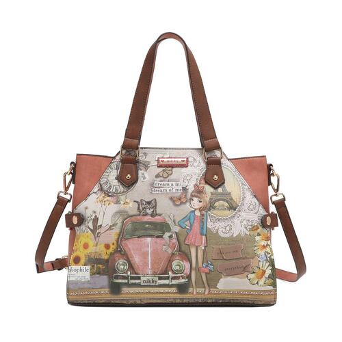 Bolso Tote Café My Life My Story para Mujer Nikky