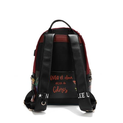 Mochila Alma de Colores Nicole Lee Negra para Mujer