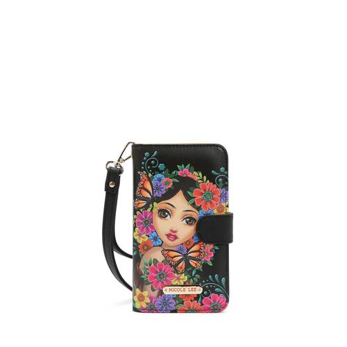 Porta Celular Alma de Colores Nicole Lee Negro para Mujer