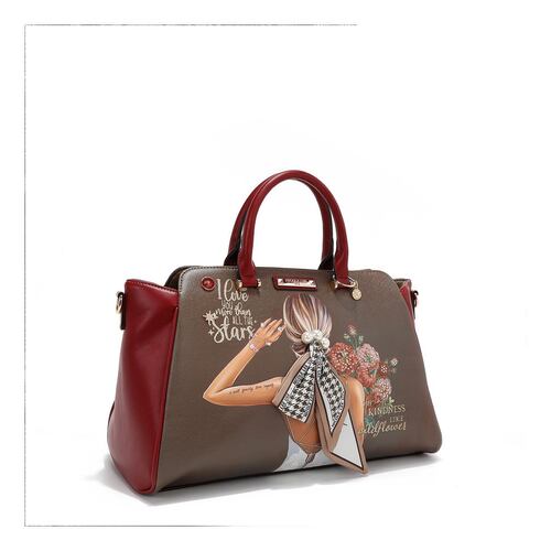 Bolso Blind Date Nicole Lee Café para Mujer