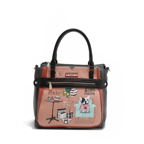 Bolso Party King Nikky Café para Mujer
