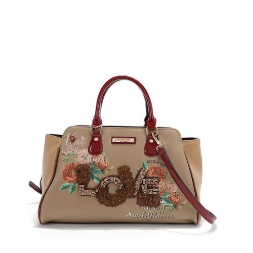 Bolso Love Nicole Lee Café para Mujer