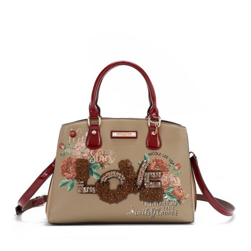 Bolso Love Nicole Lee Café para Mujer