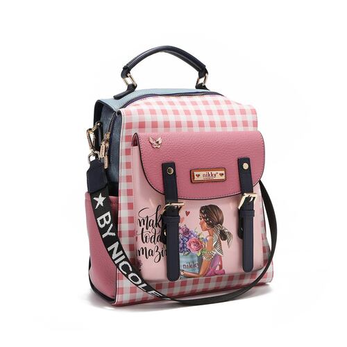 Mochila Nikky Rosa para Mujer
