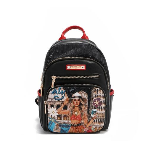 Mochila Negra Nicole Lee para Mujer
