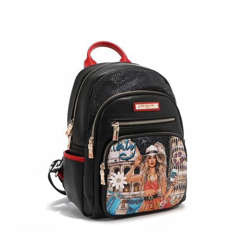 Mochila Negra Nicole Lee para Mujer