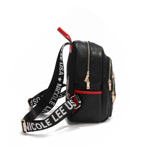 Mochila Negra Nicole Lee para Mujer