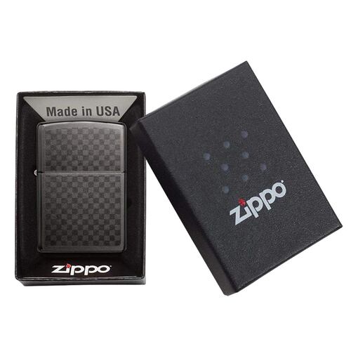 Encendedor zippo cuadros negros