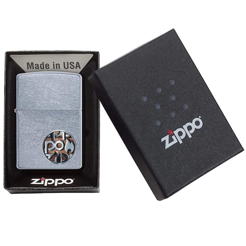 Encendedor Zippo con logo en circulo