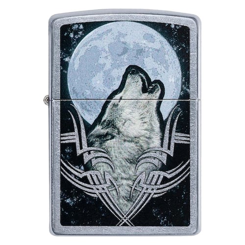 Encendedor Zippo Lobo y Luna LLena