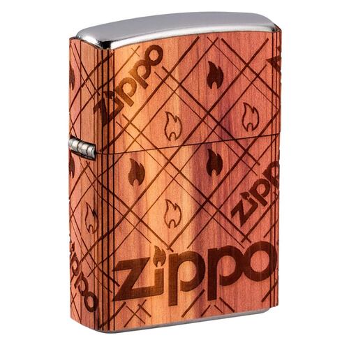 ENCENDEDOR ZIPPO CROMADO WOODCHUCK