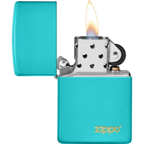 Encendedor zippo turquesa logo Zippo