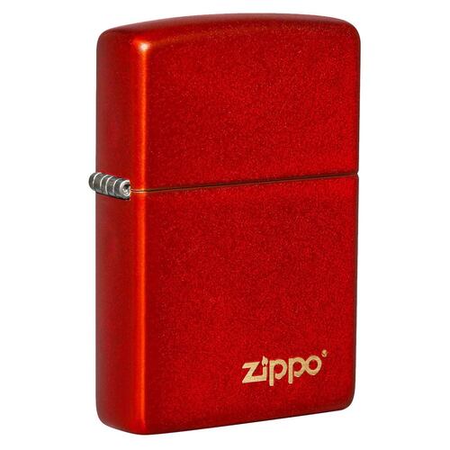 Encendedor zippo rojo metálico logo Zippo