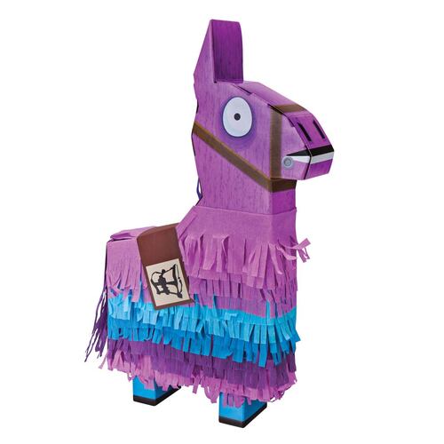 Llama Piñata con Figura de Rust Lord y Accesorios Fortnite