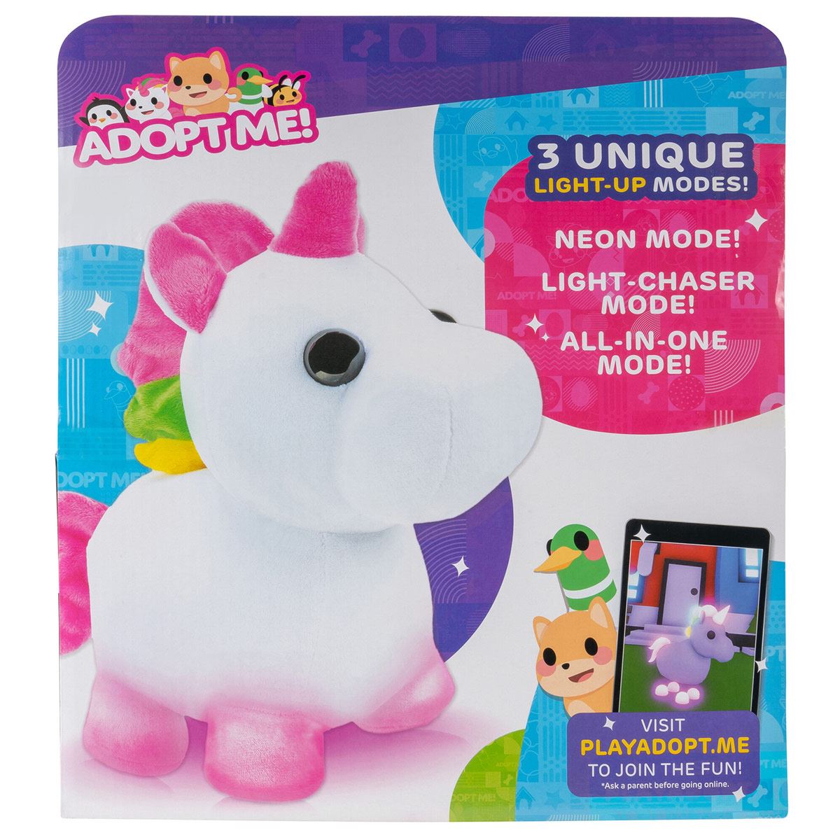 Peluche unicornio sales con luz