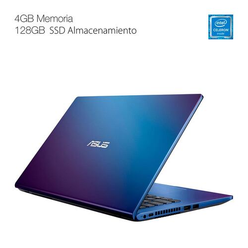 Laptop Asus VivoBook X409 14" Celeron 8Gb 128SSD Azul
