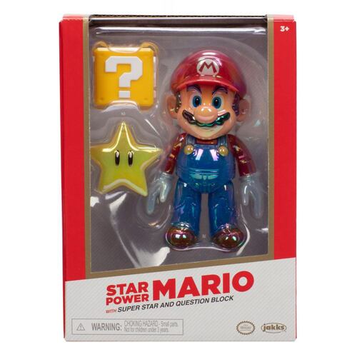 Super Mario Nintendo Figura 4" Star Power Mario