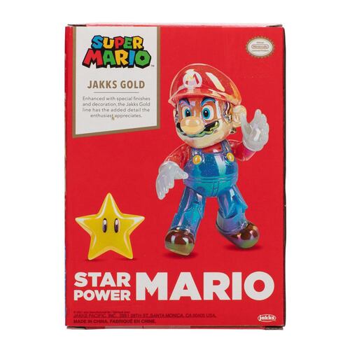 Super Mario Nintendo Figura 4" Star Power Mario