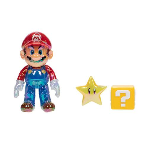 Super Mario Nintendo Figura 4" Star Power Mario