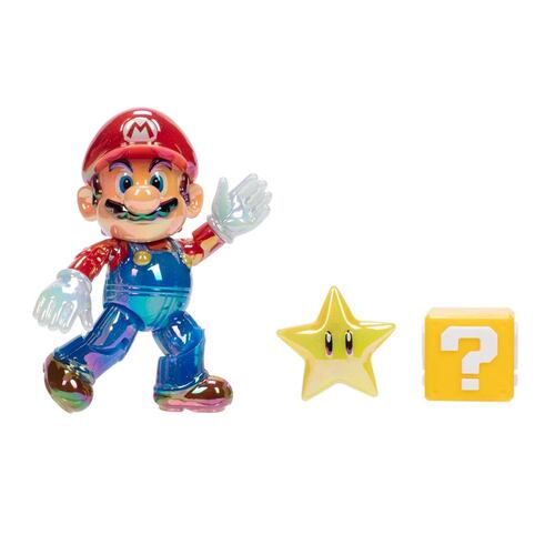 Super Mario Nintendo Figura 4" Star Power Mario