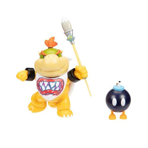 Super Mario Nintendo 4" Bowser Jr. Rainbow Paint Brush