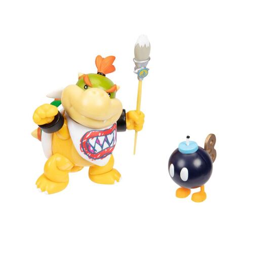 Super Mario Nintendo 4" Bowser Jr. Rainbow Paint Brush