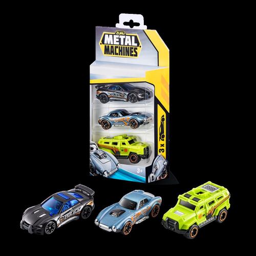 Set Metal Machines Autos a Escala Series 2 de Zuru 3 Piezas